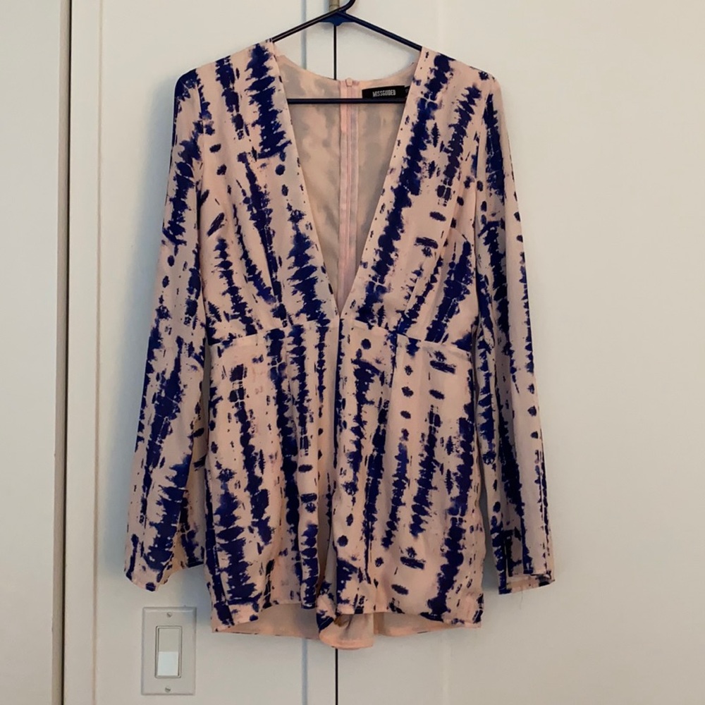 Pink tie dye Romper